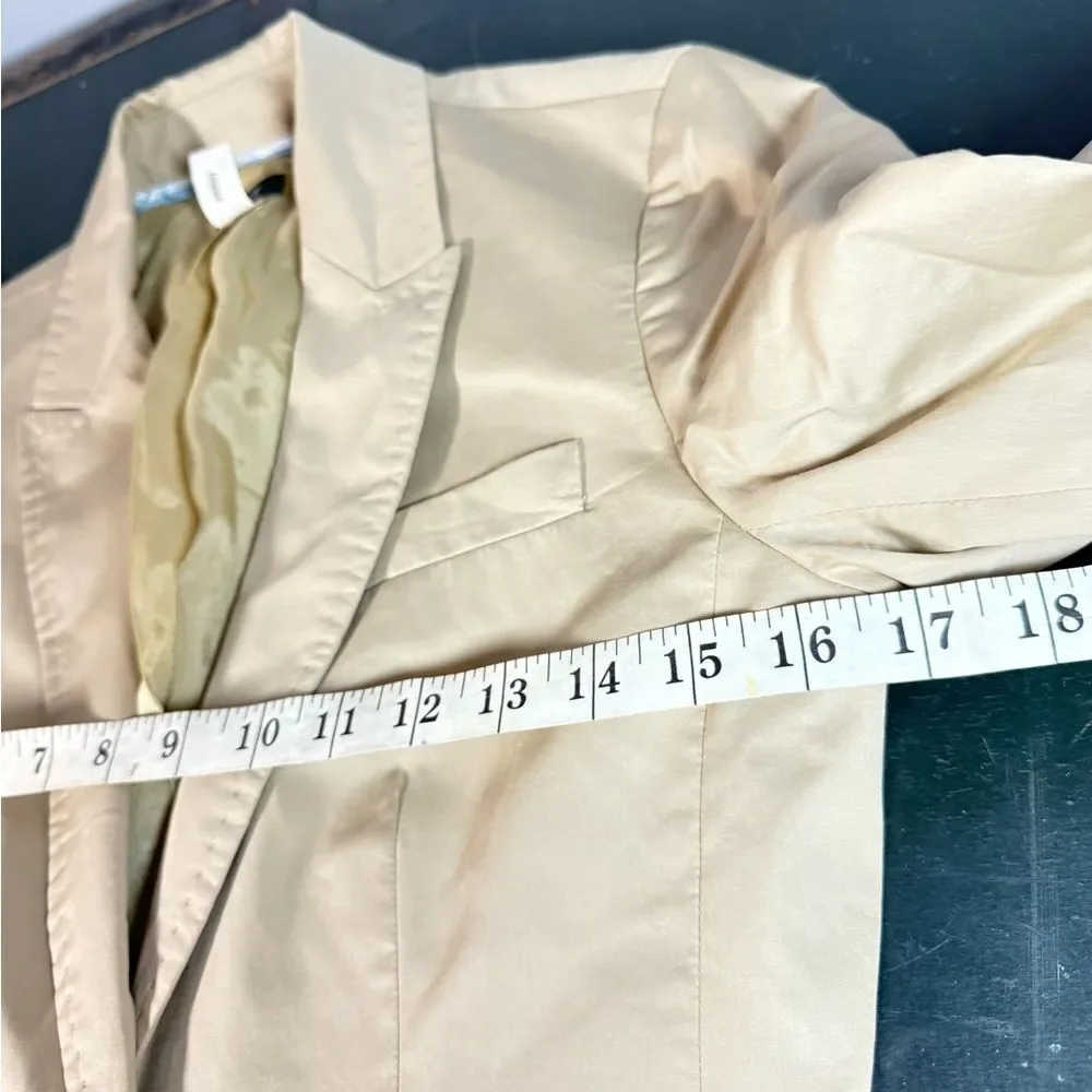 J. Crew Beige Cotton Classic Blazer Size 2